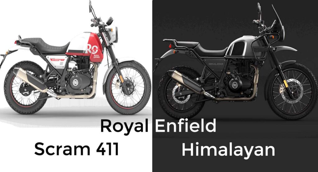 Royal Enfield Scram 411 vs Himalayan